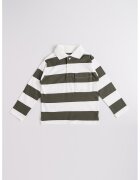 Mayoral Bluza polo in dungi - Alb/Verde