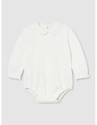 Mayoral Body de bumbac cu guler Peter-Pan - Alb