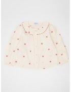 Mayoral Camasa cu guler babydoll - Visiniu/Alb murdar