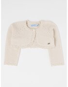 Mayoral Cardigan crop cu nasturi - Bej deschis