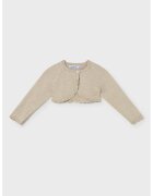 Mayoral Cardigan crop cu nasturi - Maro deschis