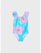 Mayoral Costum de baie intreg cu model floral - Lila/Albastru glaciar