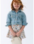 Mayoral Jacheta crop din denim - Albastru deschis