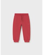 Mayoral Pantaloni de trening din amestec de bumbac cu snur - Rosu inchis/Rosu prafuit
