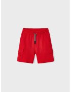 Mayoral Pantaloni scurti cu snur si buzunare cu clapa - Rosu