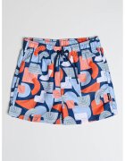 Mayoral Pantaloni scurti de baie cu model grafic - Portocaliu mandarina/Albastru