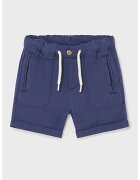 Mayoral Pantaloni scurti de bumbac cu snur in talie - Albastru inchis