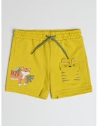 Mayoral Pantaloni scurti din amestec de bumbac cu imprimeu - Maro/Verde fistic