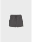 Mayoral Pantaloni scurti din amestec de bumbac cu snur in talie - Gri antracit
