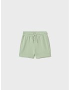 Mayoral Pantaloni scurti din amestec de bumbac cu snur in talie - Verde fistic