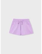 Mayoral Pantaloni scurti din amestec de bumbac cu talie ajustabila - Lila