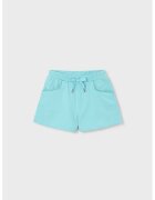 Mayoral Pantaloni scurti din amestec de bumbac cu talie ajustabila - Verde menta