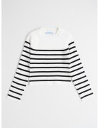Mayoral Pulover striat cu model in dungi - Alb/Negru