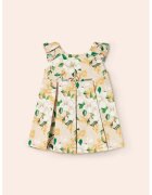 Mayoral Rochie babydoll din tul - Galben/Piersica