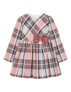 Mayoral Rochie casual fete - roz - poliester-acril-bumbac-lana-viscoza-fibra metalica -