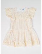 Mayoral Rochie din tul cu model floral - Alb fildes