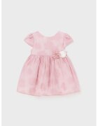 Mayoral Rochie evazata cu imprimeu floral - Roz prafuit