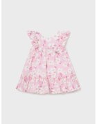 Mayoral Rochie evazata cu model floral - Roz