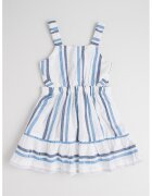 Mayoral Rochie evazata cu model in dungi - Alb/Albastru deschis