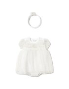 Mayoral Rochie fete 1659 - Bumbac/Poliamida - Bej - Bej -