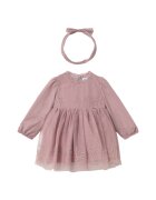 Mayoral Rochie fete - roz - 85% poliester - 10% acril - 5% fibra metalica -