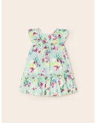 Mayoral Rochie lejera cu imprimeu floral - Verde menta