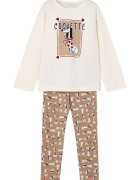 Mayoral Set bluza si colanti 100% bumbac / 95% bumbac - 5% elastan - Kaki