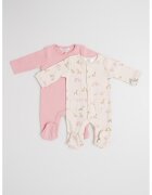 Mayoral Set de pijama cu botosei si imprimeu - 2 piese - Roz pastel/Bej deschis