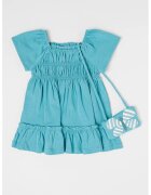 Mayoral Set de rochie evazata si bentita - 2 piese - Turcoaz