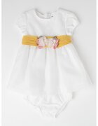 Mayoral Set de rochie evazata si chiloti - Alb