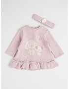 Mayoral Set de rochie uni si bentita - 2 piese - Lila pal