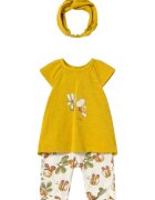 Mayoral Set tricou si colanti fete 1763 - Bumbac - 0-3 luni - Galben