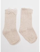 Mayoral Sosete lungi tricotate cu funda decorativa - Bej melange