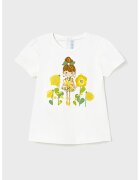 Mayoral Tricou cu imprimeu grafic - Alb