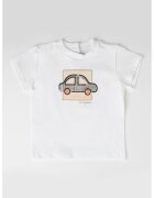 Mayoral Tricou cu imprimeu grafic - Alb/Negru/Bej