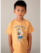 Mayoral Tricou de bumbac cu model grafic - Portocaliu/Albastru