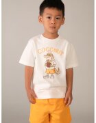 Mayoral Tricou de bumbac cu model grafic - Portocaliu pal/Alb murdar