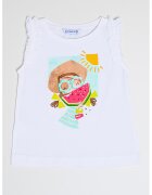 Mayoral Tricou din amestec de bumbac cu imprimeu - Alb optic/Roz/Albastru deschis