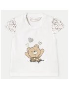 Mayoral Tricou fete 1070 - Bumbac/Elastan - Alb - Alb