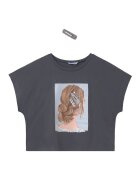 Mayoral Tricou fete 6021 - Bumbac - Gri - Gri