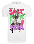 Merchcode Tricou din bumbac cu imprimeu cu Salt-N-Pepa - Rosu/Alb/Roz