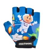 Meteor Manusi De Bicicleta - Ofera Aderenta - M - Multicolor - Inchidere Cu Velcro - Material Poliester - Insertii Din Piele Ecologica - Palma Ergonomica - Respirabilitate Poliester - Marime M - Banda Ajustabila - Design Multicolor