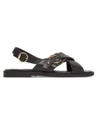 Mexx Sandale dama - MX/025C-EST - piele naturala - Auriu/Negru