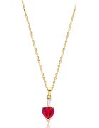 Mia Milano Colier din argint 925 cu cristale - Auriu/Fucsia