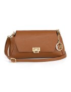 Mia Tomazzi Geanta crossbody cu inchidere cu clapa - Caramel