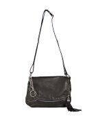 Mia Tomazzi Geanta crossbody de piele Bausam - Negru - 20 x 27 x 5 cm