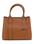 Mia Tomazzi Geanta tote din piele cu bareta detasabila Argonne - Caramel