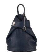 Mia Tomazzi Rucsac din piele Sirietto - Bleumarin