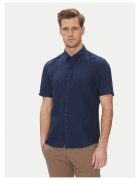 Michael Kors Camasa barbati - bleumarin bumbac