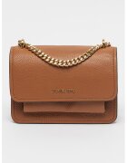 Michael Kors Geanta crossbody din piele cu aspect granulat Claire - Maro scortisoara